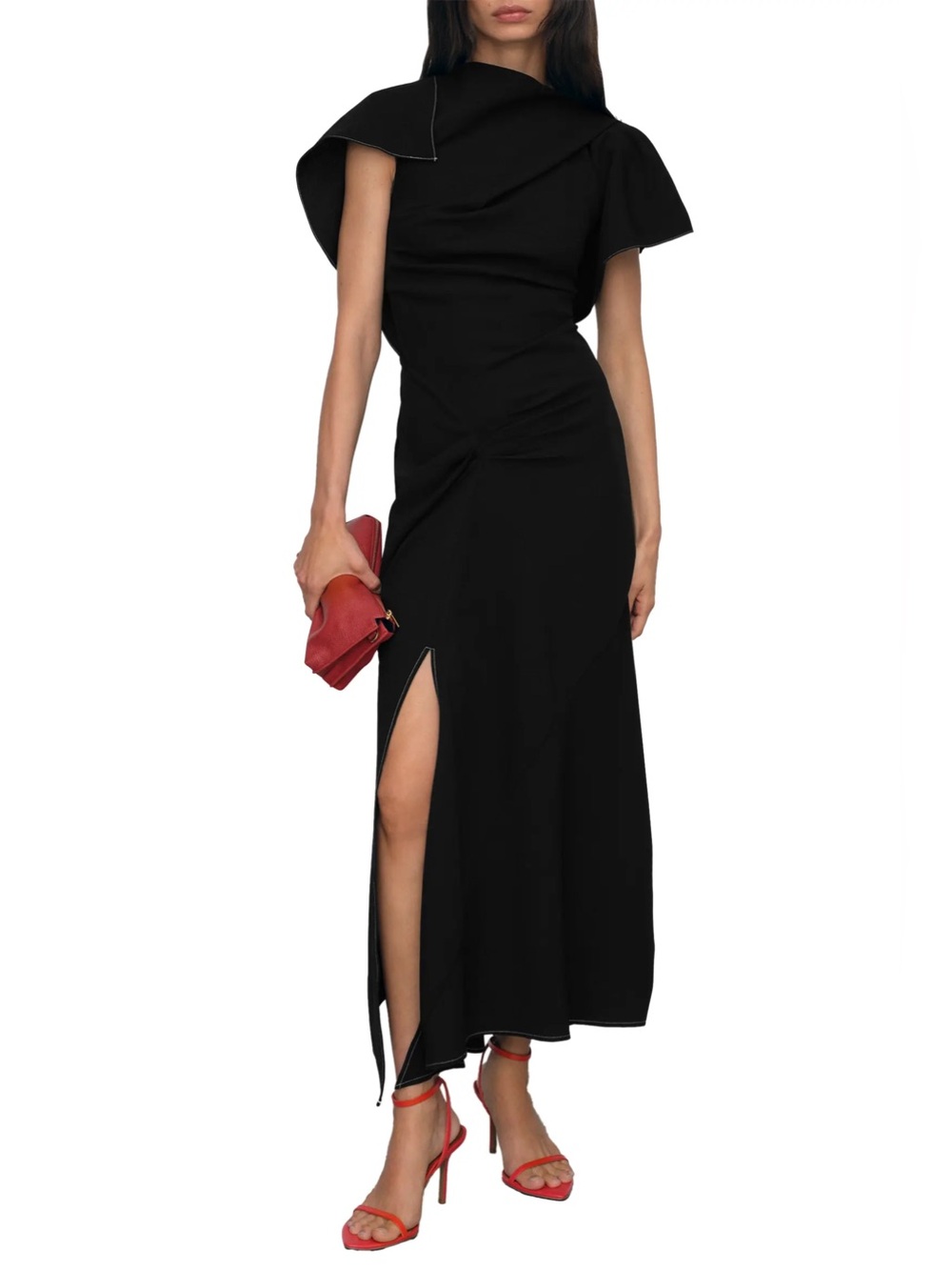 Reiss Saskia Asymmetric Maxi Dress